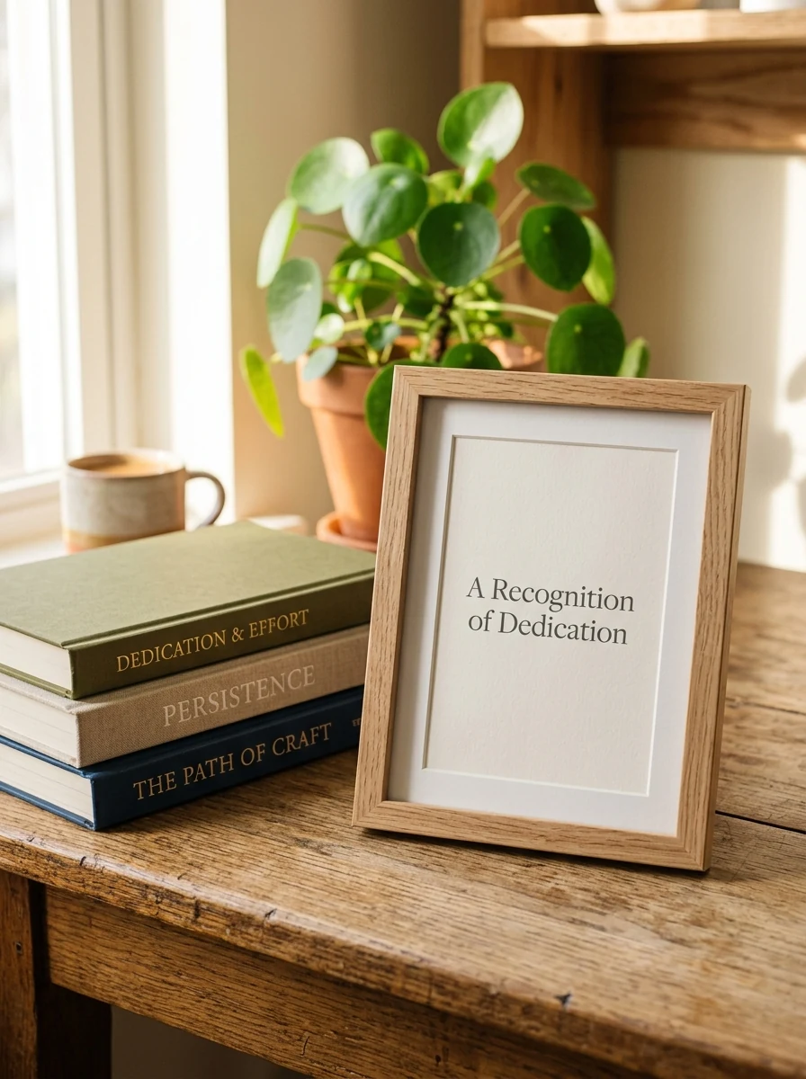 A Recognition of Dedication